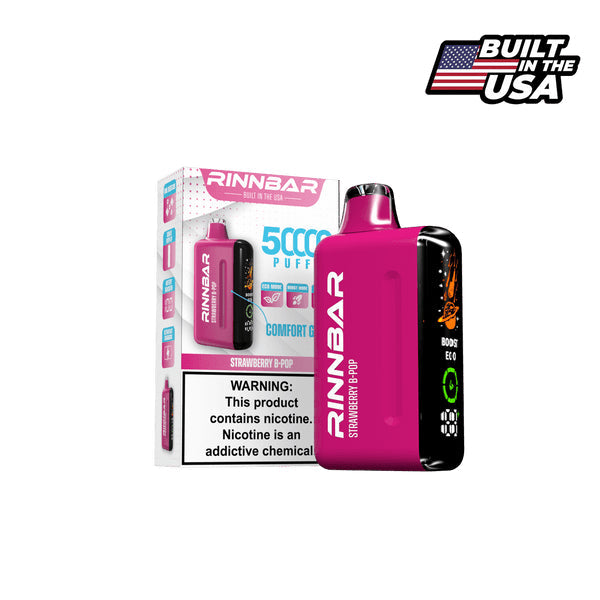 RINNBAR 50K 50000 Puffs Disposable Strawberry B-Pop