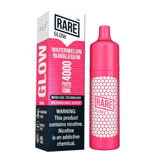Rare Glow 4000 Puffs 50mg 10mL Disposable Watermelon Bubblegum