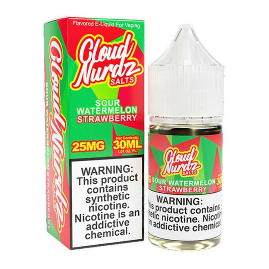 Best Flavor Cloud Nurdz TFN Salts 30mL - Sour Watermelon Strawberry