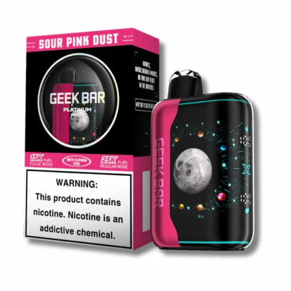 GeekBar Pulse X Platinum Edition 25,000 Puffs Disposable 18mL Sour Pink Dust