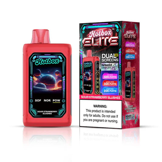 Hotbox Elite 50,000 Puff Disposable - Sour Strawberry Slushee