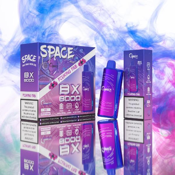 SpaceMax BX8000 Disposable Vape 15mL 8000 Puffs Best Flavor Fcuking Fab