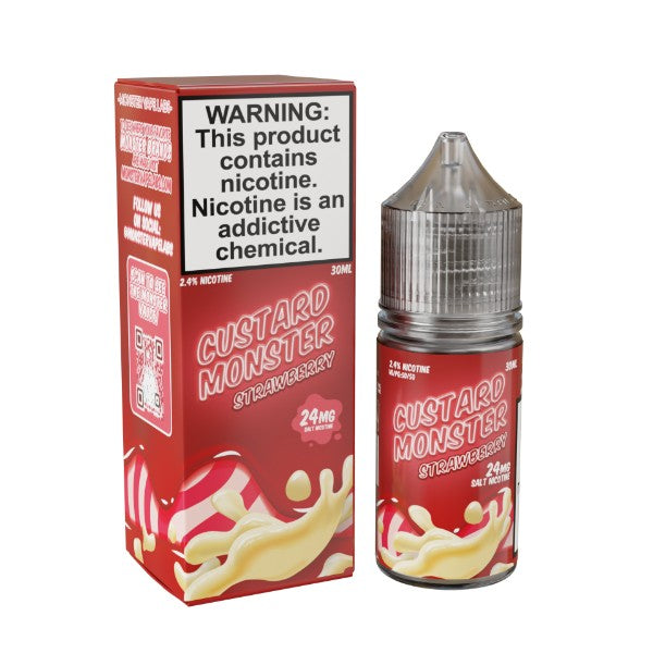 Custard Monster Salt 30 ML Vape Juice Best Flavor Strawberry