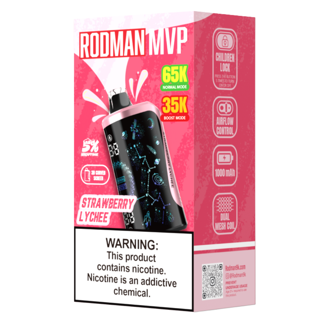 RODMAN MVP 65K Puffs Disposable Vape $16.99 eLiquid.com RODMAN MVP 65K Puffs Disposable Vape $16.99 eLiquid.com