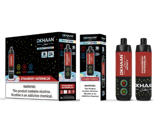 Best Deal Dkhaan Infinity Edition 25,000 Puffs Disposable 5 Pack - Strawberry Watermelon