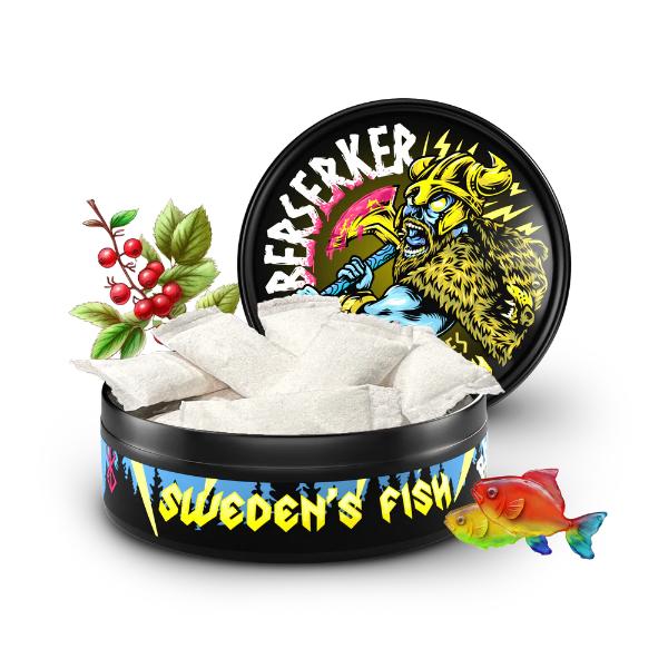 Best Deal Berserker Caffeine Pouches (15ct Can) 5 Pack - Swedens Fish