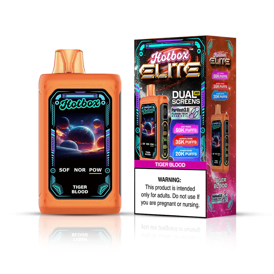 Hotbox Elite 50,000 Puff Disposable - Tiger Blood
