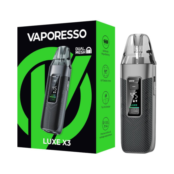 Vaporesso Luxe X3 Pod System Kit Carbon Black