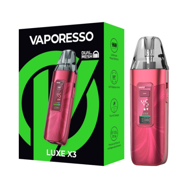 Vaporesso Luxe X3 Pod System Kit Luxe X3 Sheer Red