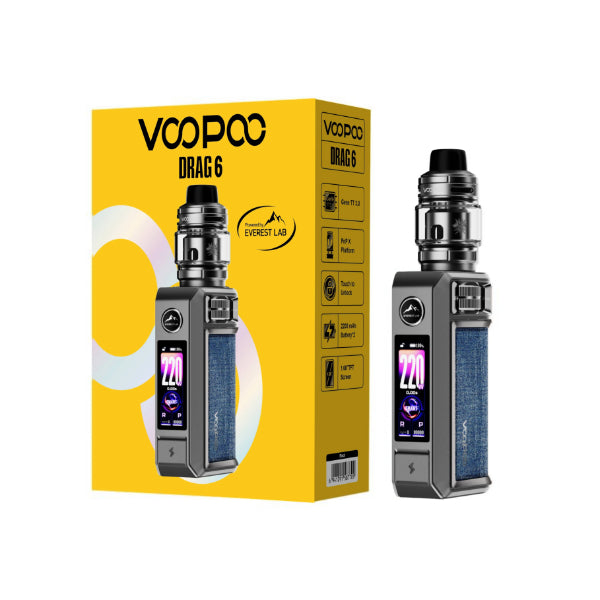 VooPoo Drag 6 Starter Kit Metal Gray