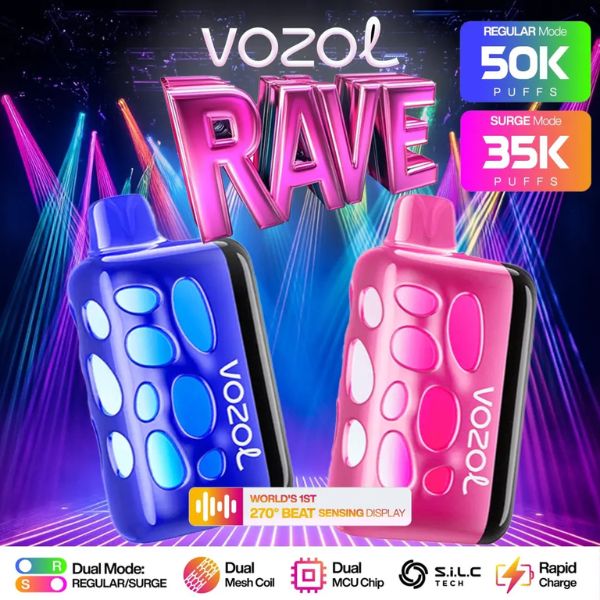 Best Flavors Vozol Rave 50,000 Disposable Vape