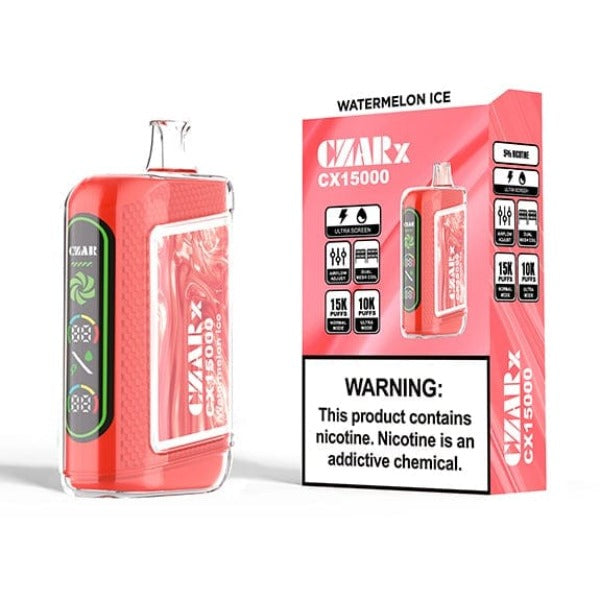 Best Deal CZAR CX15000 Disposable Vape 16mL 5-Pack Watermelon Ice