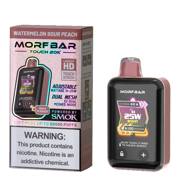 Morfbar Touch 20000 Puffs Single Disposable Vape 18mL $7.99 eLiquid.com Morfbar Touch 20000 Puffs Single Disposable Vape 18mL $7.99 eLiquid.com