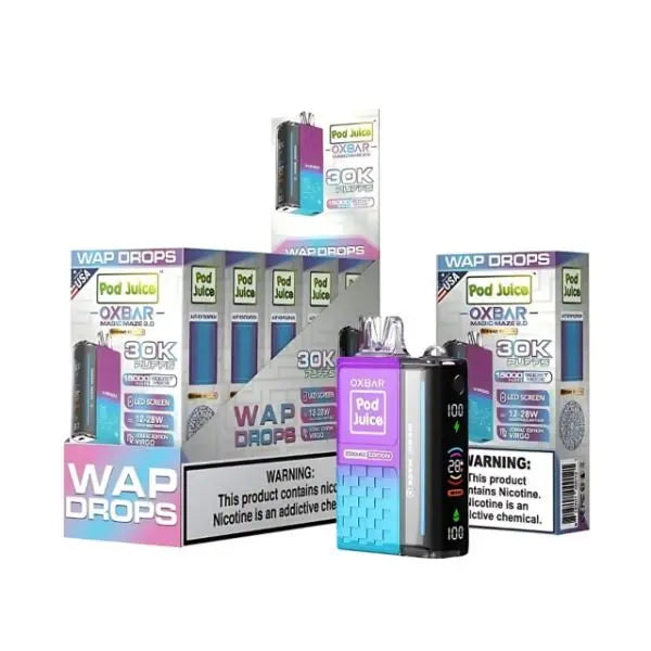 Best Deal Pod Juice x OXBAR Magic Maze 2 30k Puffs Rechargeable Disposable Vape 13mL Wap Drops 