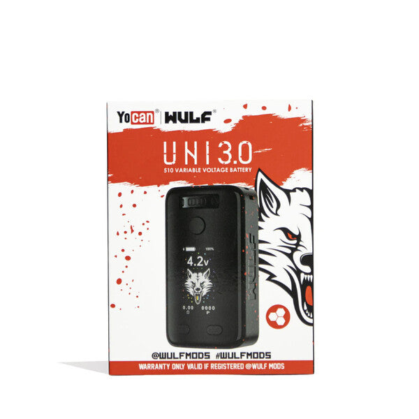 Best Deal Wulf Mods UNI 3.0 Battery - Black Red Splatter