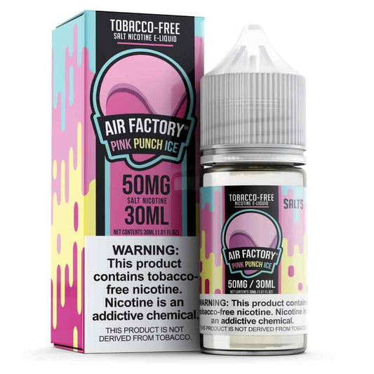 Air Factory Salts Tobacco Free Nicotine 30mL Best Flavor Pink Punch Ice