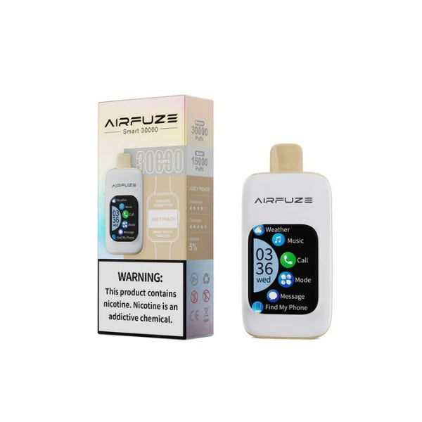 AIRFUZE Smart 30000 Puff Disposable Vape - Juicy Peach