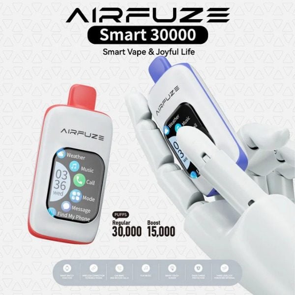 AIRFUZE Smart 30000 Puff Disposable Vape - Blueberry Mint
