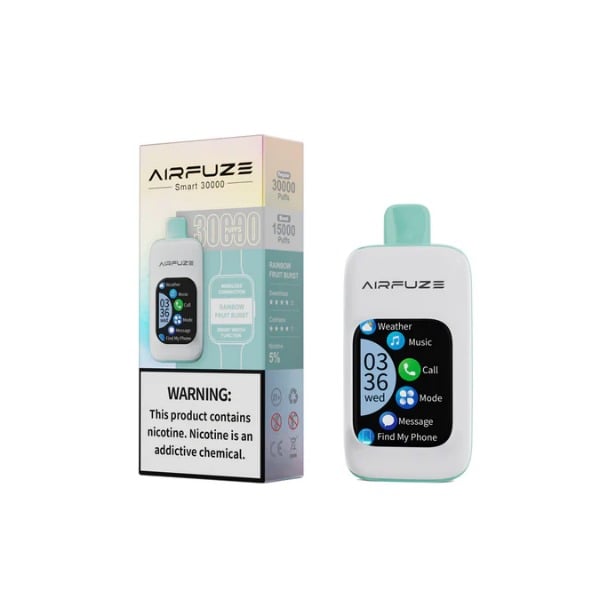 AIRFUZE Smart 30000 Puff Disposable Vape - Rainbow Fruit Burst