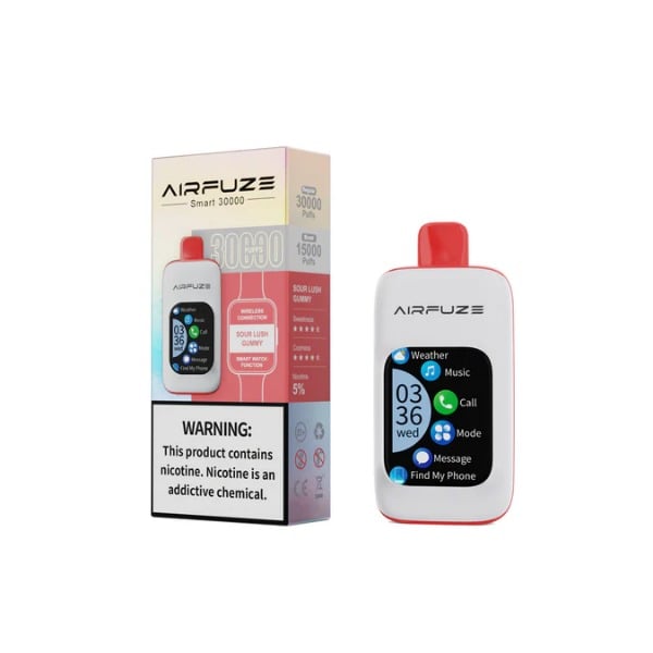 AIRFUZE Smart 30000 Puff Disposable Vape - Sour Lush Gummy