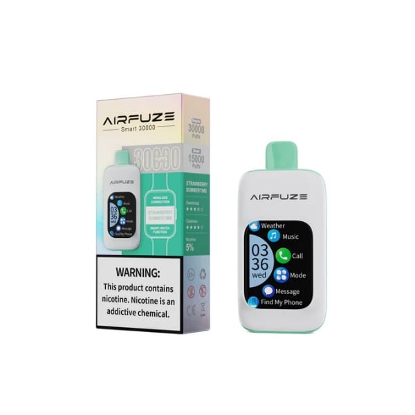 AIRFUZE Smart 30000 Puff Disposable Vape - Strawberry Summertime