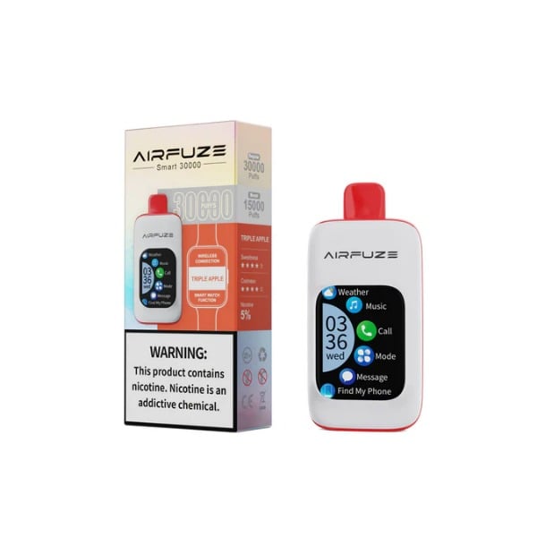 AIRFUZE Smart 30000 Puff Disposable Vape - Triple Apple