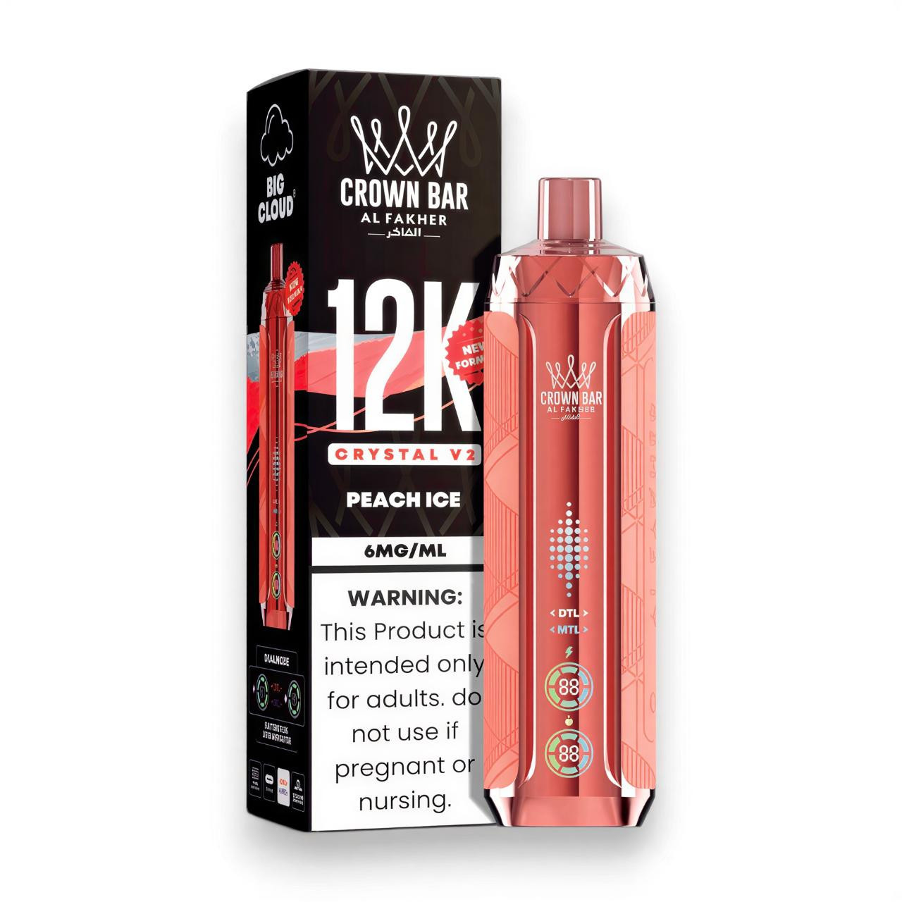 Al Fakher Crown Bar Crystal V2 12K Puff Disposable