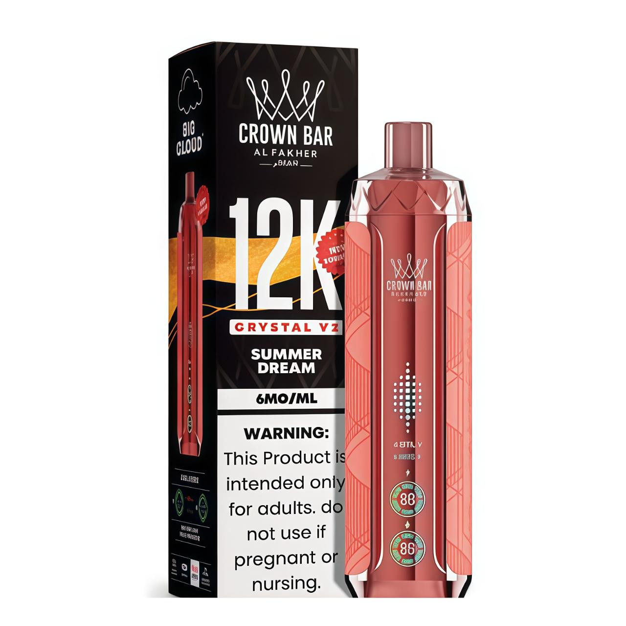 Al Fakher Crown Bar Crystal V2 12K Puff Disposable