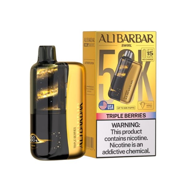 Alibarbar Swirl 50,000 Puff Disposable Triple Berries