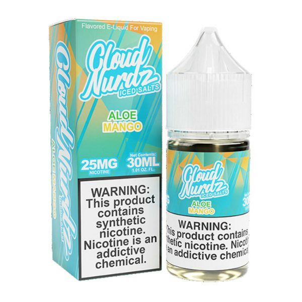 Cloud Nurdz TFN Salts Vape Juice 30mL - Aloe Mango Iced