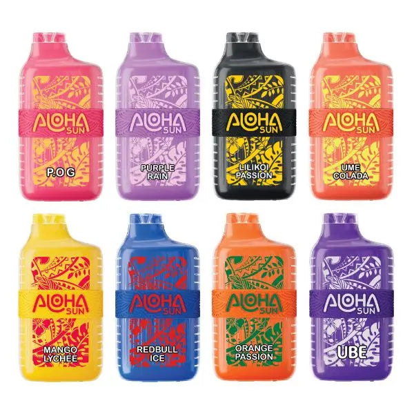 Aloha Sun 7000 Puffs Vape Disposable 15mL $5.00 eLiquid.com Aloha Sun 7000 Puffs Vape Disposable 15mL $5.00 eLiquid.com