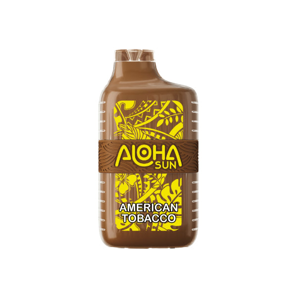 Aloha Sun 7000 Puffs Vape Disposable 15mL Best Flavor American Tobacco
