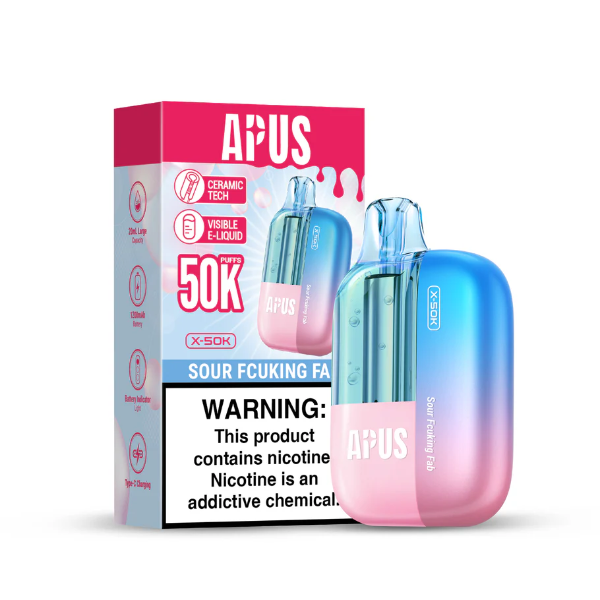 APUS X-50K Disposable Device - 50,000 Puffs -Sour Fcuking Fab
