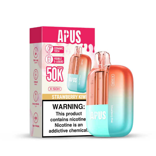 APUS X-50K Disposable Device - 50,000 Puffs -Strawberry Kiwi