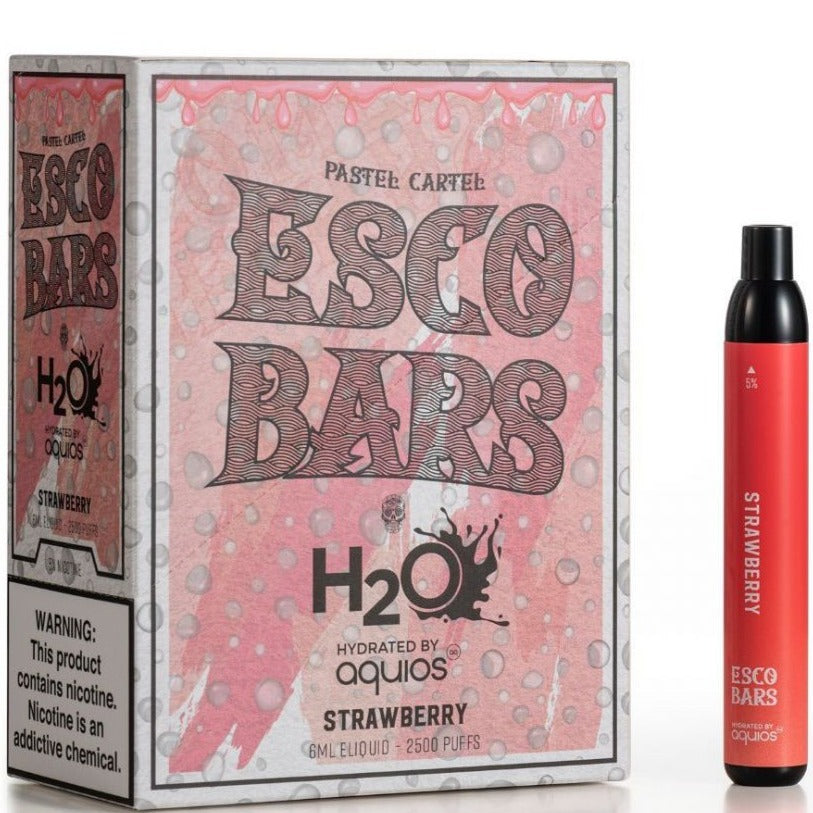 Aquios x Esco Bars 2500 Puffs Disposable 10-Pack Best Flavor Strawberry