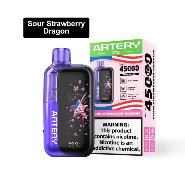 Artery CT3 Clearo 45,000 Puffs Disposable - TX Compliant Edition
