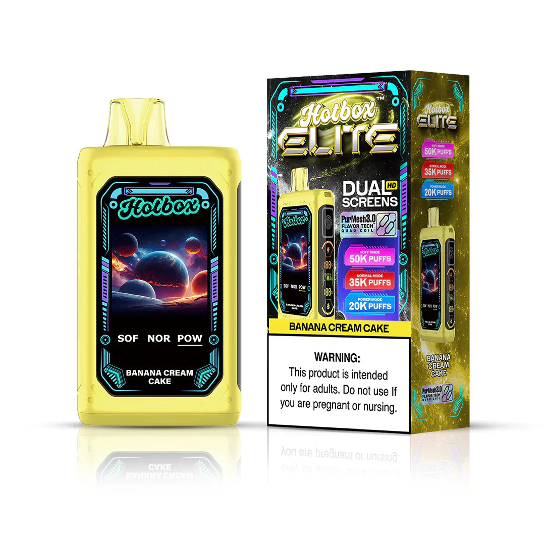 Hotbox Elite 50,000 Puff Disposable - Banana Cream Cake