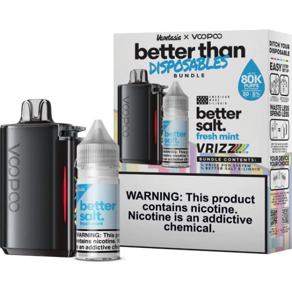 Vapetasia x VooPoo Better than Disposable Bundle-Fresh Mint-Multipack-25mg-30mL