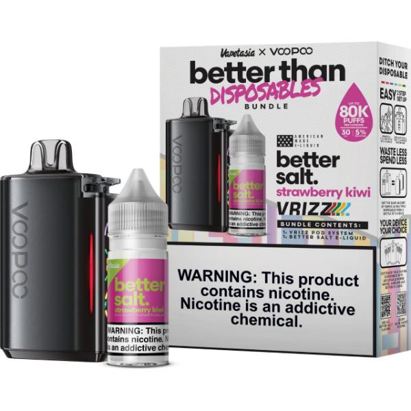 Vapetasia x VooPoo Better than Disposable Bundle-Strawberry Kiwi-Multipack-25mg-30mL