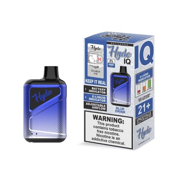 Blue Drink Hyde IQ 5000 Puffs Single Disposable Wholesale Price!