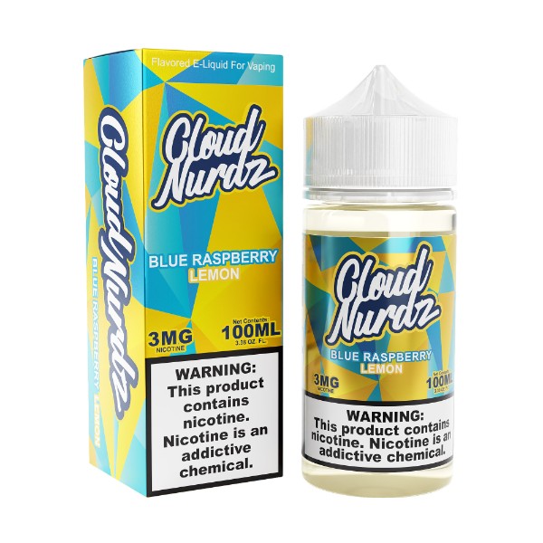 Cloud Nurdz 100ML E-Liquid - Blue Raspberry lemon