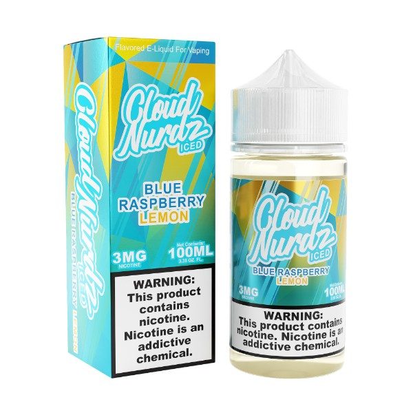Cloud Nurdz 100ML E-Liquid - Blue Raspberry lemon ice