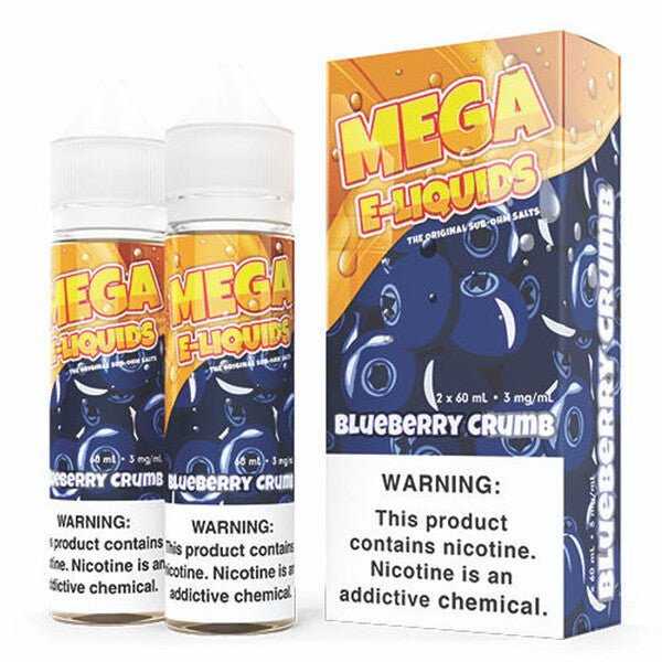 Best Flavors Mega E-liquid 2x60ML - Blueberry Crumb