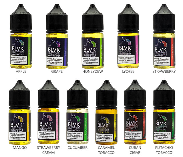 BLVK Unicorn Salt 30mL Vape Juice $8.99 eLiquid.com BLVK Unicorn Salt 30mL Vape Juice $8.99 eLiquid.com