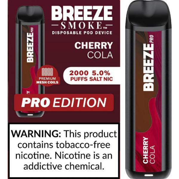 Breeze Smoke Pro W/ Mesh Coil TFN Disposable 2000 Puffs