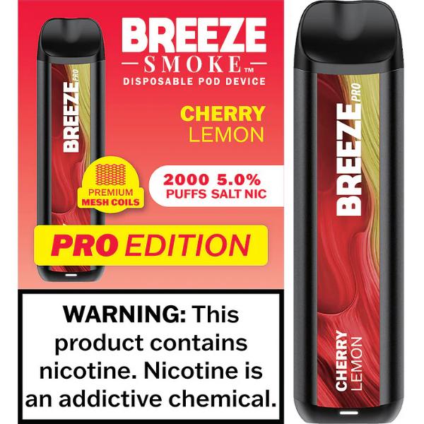 Breeze Smoke Pro W/ Mesh Coil TFN Disposable 2000 Puffs