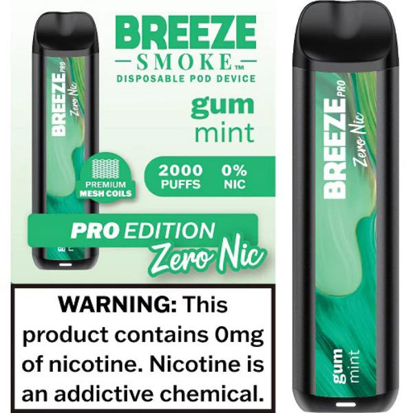 Breeze Smoke Pro W/ Mesh Coil TFN Disposable 2000 Puffs
