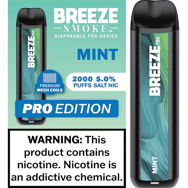 Breeze Smoke Pro W/ Mesh Coil TFN Disposable 2000 Puffs