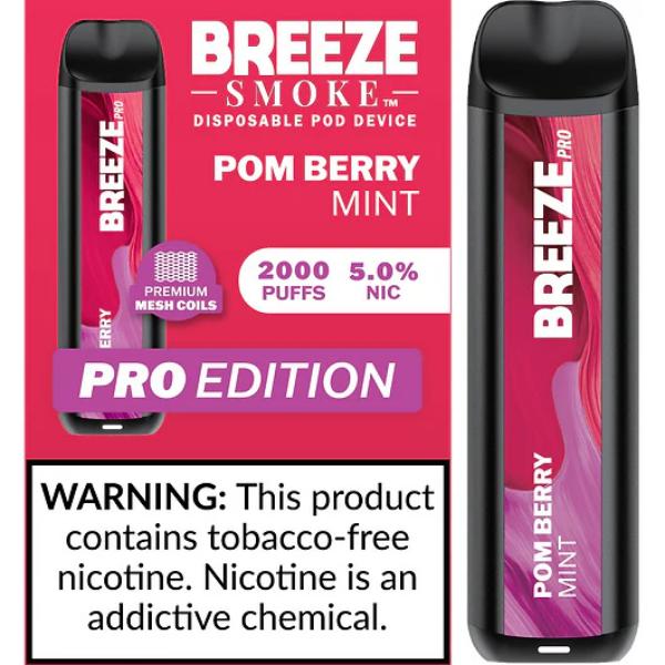 Breeze Smoke Pro W/ Mesh Coil TFN Disposable 2000 Puffs