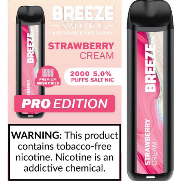 Breeze Smoke Pro W/ Mesh Coil TFN Disposable 2000 Puffs